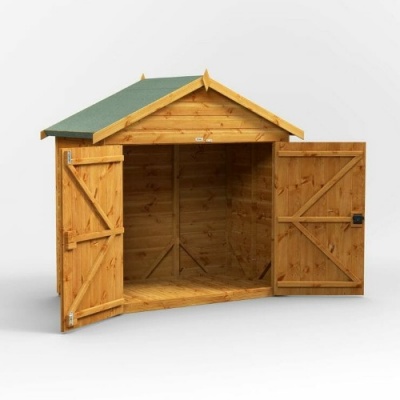 Power Apex Bike Shed 3x6