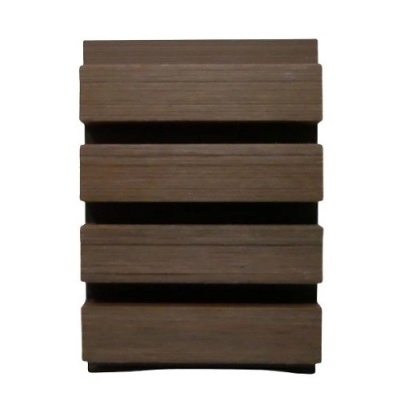 Slatted Composite Cladding - Walnut