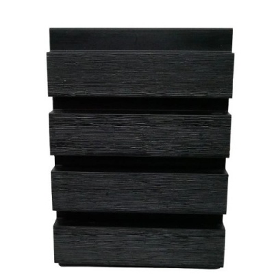 Slatted Composite Cladding - Midnight Black