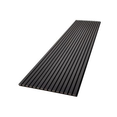 Dark Grey Acoustic Slat Wall Panel