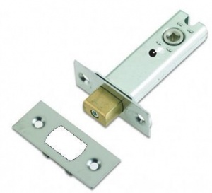 Bathroom Dead Lock 75mm in Stainless Steel - Atlantic Timber