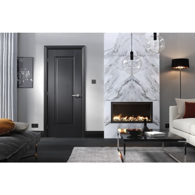 Internal Primed Plus Black Eindhoven Door