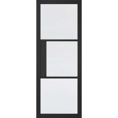 Internal Primed Black Tribeca Glazed Door