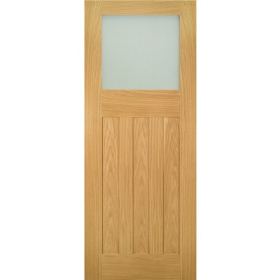 Internal Oak Cambridge Frosted Glazed Door