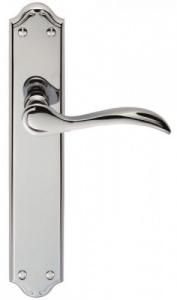 Madrid Lever Door Handle on Various Long Backplates - Atlantic Timber