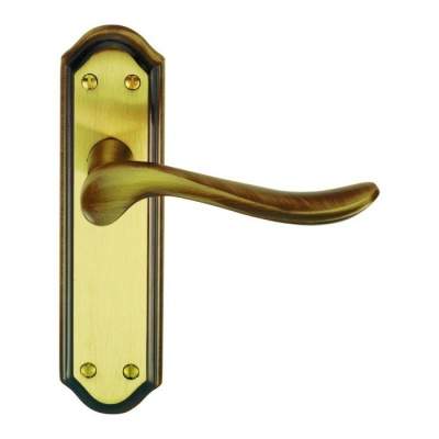 Lytham Lever Door Handle on Various Backplates