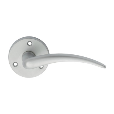 Wing Lever Door Handle on Round Rose