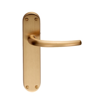 Lilla Lever Door Handle on Various Backplates