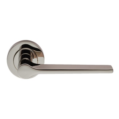 Velino Lever Door Handle on Round Rose