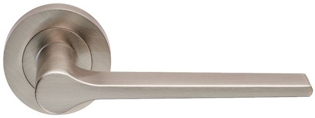 Velino Lever Door Handle on Round Rose - Atlantic Timber