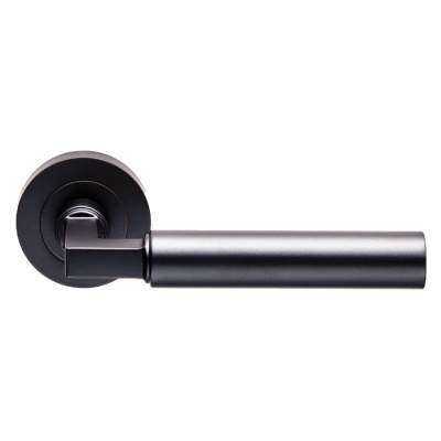 Amiata Lever Door Handle on Round Rose