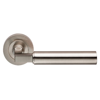 Amiata Lever Door Handle on Round Rose