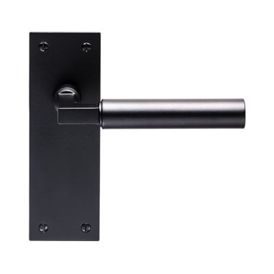 Amiata Lever Door Handle on Various Backplates