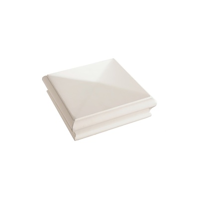 Benchmark White Primed Pyramid Newel Cap