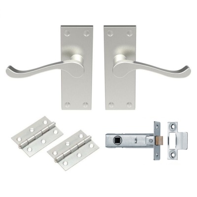 Victorian Scroll Latch Door Handle Pack