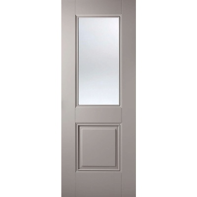 Internal Primed Plus Silk Grey Arnhem Glazed Door