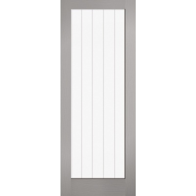 Internal Composite Grey Textured Vertical 1 Light Door