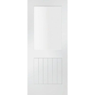 Internal Primed White Suffolk 1 Light Door