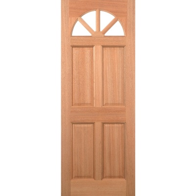 External Hardwood Carolina Unglazed 4 Panel M&T Door