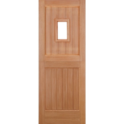 External Hardwood Stable 1L Straight Top Unglazed Door