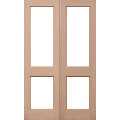 External Hemlock 2XGG Unglazed Door Pairs