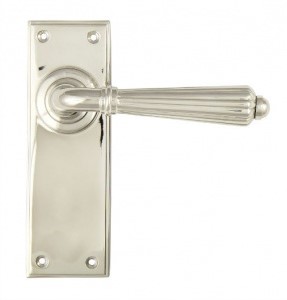 Hinton Lever Door Handle on Various Backplates