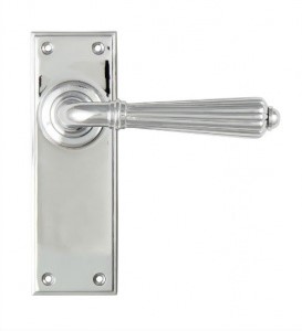 Hinton Lever Door Handle on Various Backplates