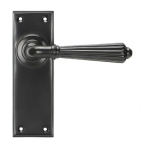 Hinton Lever Door Handle on Various Backplates