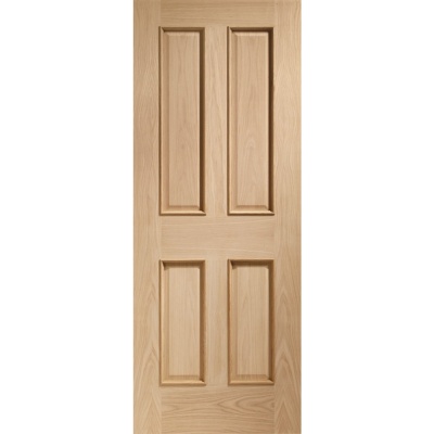 Internal Oak Victorian 4 Panel Door with Raised Mouldings