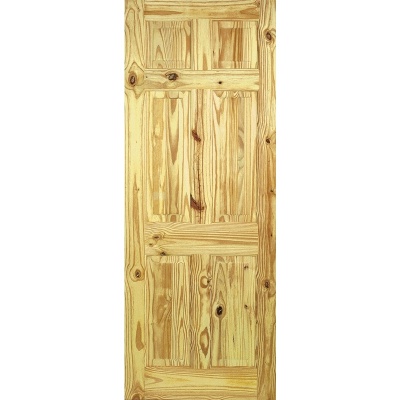 Internal Knotty Pine 6 Panel Door