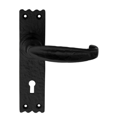 Slimline V Lever Door Handle on Various Backplates