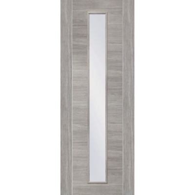 Internal Laminate White Grey Forli Door with Clear Glass