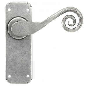 Monkeytail Lever Door Handle on Various Backplates