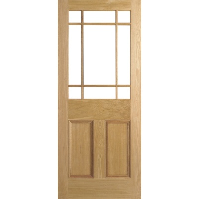 Internal Oak Downham Unglazed Door