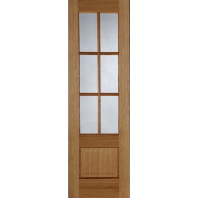 Internal Pre-Finished Oak Hampstead 6 Light Glazed Door