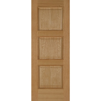 Internal Pre-Finished Oak Madrid 3 Panel Door