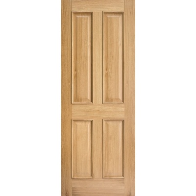 Internal Oak Regency 4 Panel Door with Raised Mouldings