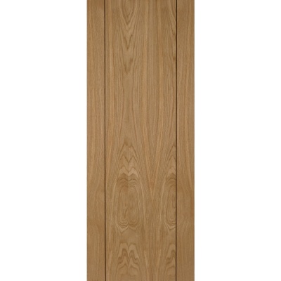 Internal Pre-Finished Oak Vision Door with Walnut Inlay