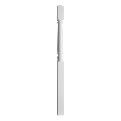 Benchmark White Primed Half One Piece Newel Post