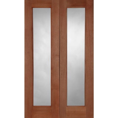 External Hardwood Pattern 20 Rebated Unglazed Door Pair