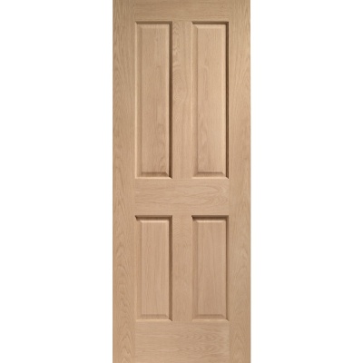 Internal Pre-Finished Oak Victorian 4 Panel Door