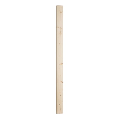 Benchmark Pine Half Stop Chamfered Newel Post