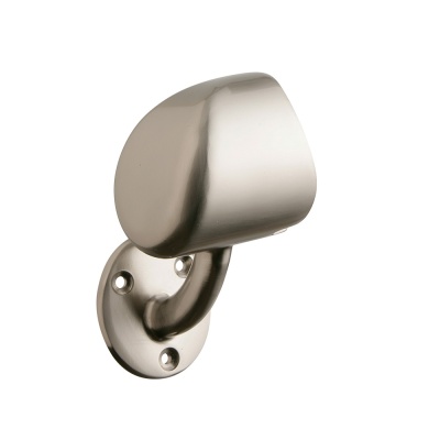 Rail in a Box Brushed Nickel End Cap Left Hand