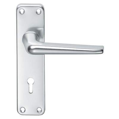 Aluminium Lever Door Handle on Various Backplate