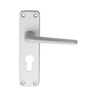 Aluminium Lever Door Handle on Various Backplate