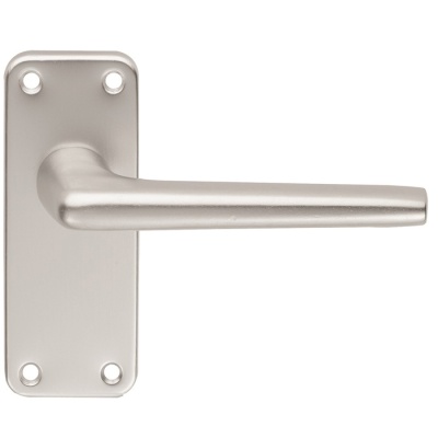 Aluminium Lever Door Handle on Latch Backplate