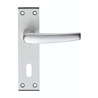 Aluminium MIAL Lever Door Handle on Various Backplates