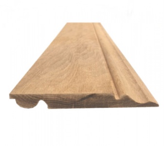 Solid Oak Reversible Skirting Board Torus/Ogee Pattern 175mm x 25mm x 3m