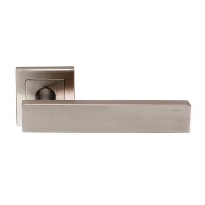 Carla Designer Lever Door Handle on Sprung Square Rose