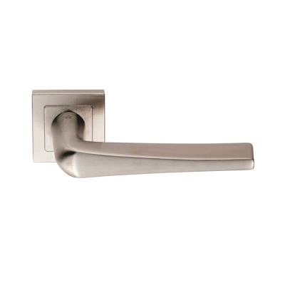 Plaza Designer Lever Door Handle on Sprung Square Rose